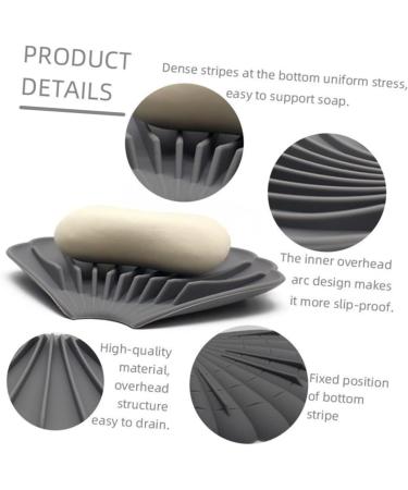 Ciieeo 8 Pcs Soap Box Toilet Stand Soap Stand Silicone Container Soap Drain Holder Soap Drainer Dish Jabonera for Bar Soap Sponge Soap Shower Non-slip Sponge Holder - Buy Online on GoSupps.com