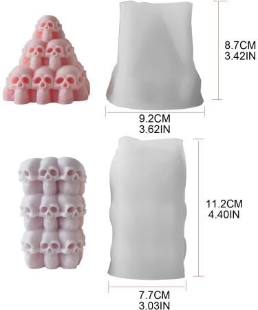 Shop Unique Silicone Pyramid Skull Molds for Candles & Aromatherapy | Halloween Decor & Epoxy Shapes - Buy Online on GoSupps.com