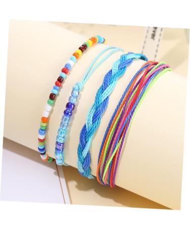 VALICLUD 9 Pcs Wax Thread Bead Bracelet Beads Women's Anklet Delicate 22x1CMx3pcs Assorted Colorx3pcs - Buy Online on GoSupps.com