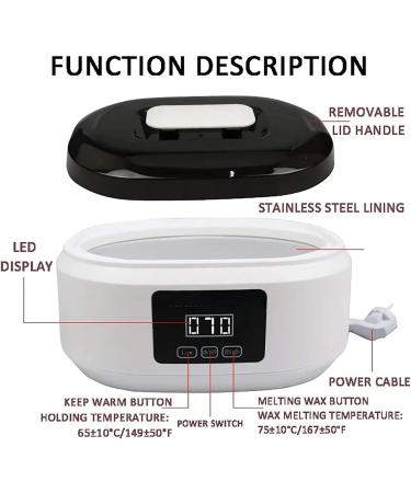 X&Z-XAOY 3.4L Large Capacity Paraffin Wax Bath for Hands and Feet with 2 Speed Temperature Control Professional Wax Heater 200W(Pink) - Buy Online on GoSupps.com