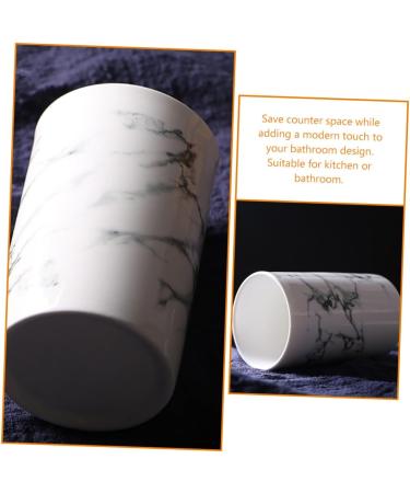 Iwowhero Mouthwear Cups - Marble Ceramic Travel Toothbrush Holder & Water Mug for Tooth Cleaning Devices - Buy Online on GoSupps.com