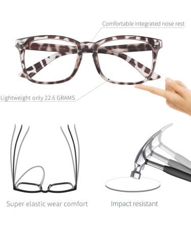 COOLOO Blue Light Blocking Gaming Glasses with Anti Glare and Blue Light Filter - Leopard Pattern - Buy Online on GoSupps.com