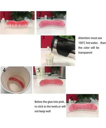 2 Pairs Fake Teeth Veneers - Instant Cosmetic Smile Enhancer for Men & Women | Teeth Whitening Cover for Bad Teeth - Buy Online on GoSupps.com