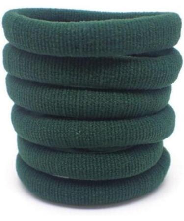 Topkids Accessories Thick Hair Bands for Women and Girls Hair Bobbles Elastic HairBands Ponytail Holders Hair Ties Hair Elastics Hairbands Women (Bottle Green) - Buy Online on GoSupps.com