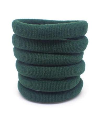 Topkids Accessories Thick Hair Bands for Women and Girls Hair Bobbles Elastic HairBands Ponytail Holders Hair Ties Hair Elastics Hairbands Women (Bottle Green)