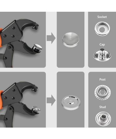 YXGOOD Heavy Duty Snap Fastener Tool Kit - 1 Adjustable Snap Pliers + 50 Sets of Snaps for Boat Covers, Canvas, Tarps - Metal Snap Replacement & Repair Tool - Buy Online on GoSupps.com