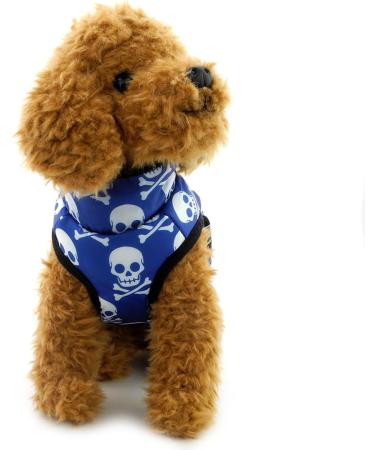 Waterproof Dog Jacket & Coat for Small Dogs | Smalllee Lucky Store | Chihuahua & Shih Tzu Winter Wear | Blue | Mini-S (Chest: 36cm Back: 27cm) - Buy Online on GoSupps.com