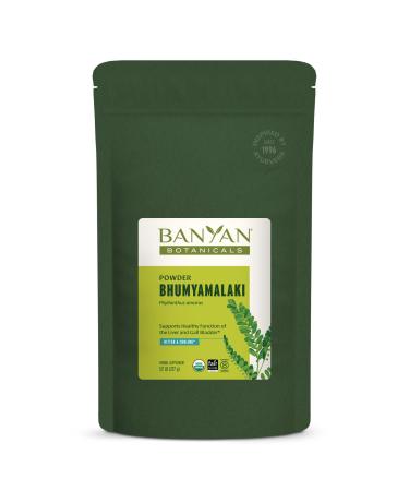 Banyan Botanicals Bhumyamalaki Powder Organic Liver Health Supplement* Phyllanthus spp. for Natural Detoxification & Cleansing of The Liver* 1/2 Pound Non GMO Sustainably Sourced Vegan 8 Ounce (Pack of 1)
