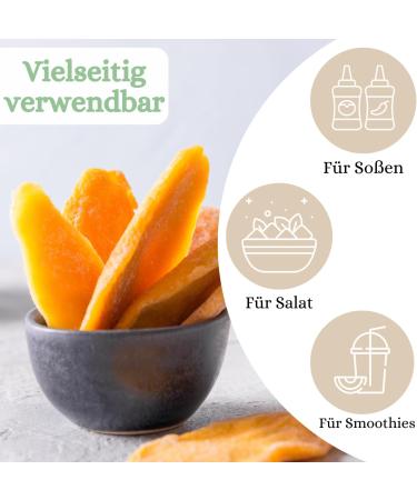  1001 Frucht 1001 Frucht Dried Mango 500g 2025 New Harvest Natural No Added Sugar Sweet & Aromatic Vegan Sun-Dried Juicy Mango Strips Unsulphured Tropical Snack - Buy Online on GoSupps.com