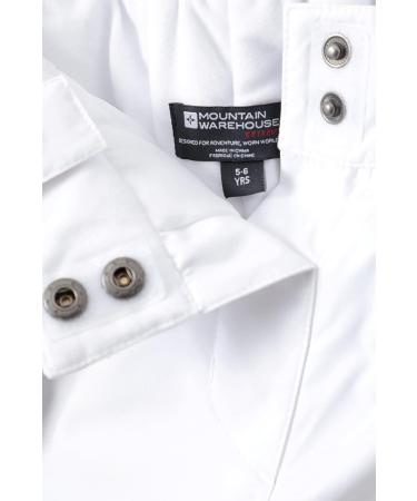 Mountain Warehouse Kids Ski Pants - 7-8 Years White | Boys & Girls Winter Salopettes - Buy Online on GoSupps.com