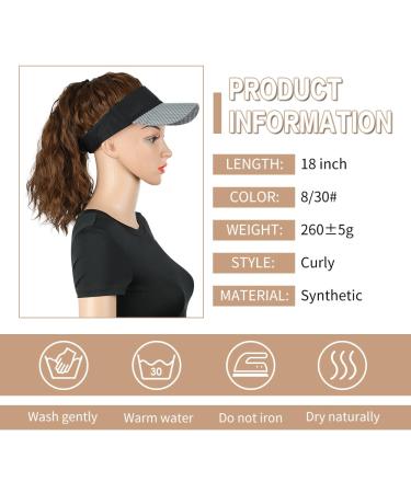 AISI BEAUTY Hat Wig with Ponytail - Adjustable Synthetic Baseball Cap for Women (8/30) - Buy Online on GoSupps.com