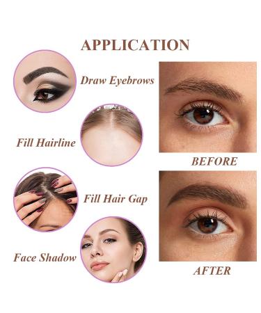 Eyebrow Stamp & 30 Stencils Kit - Professional One Step Brow Shaping, Waterproof Long-Lasting Definer Makeup (Dark Brown) - Buy Online on GoSupps.com