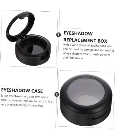 Ipetboom 8pcs Box Empty Eye Shadow Box Travel Accessories Makeup Eyeshadow Jar Bead Eyeshadow Holder Make up 4x3.8cm Black - Buy Online on GoSupps.com