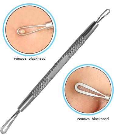 Professional Blackhead and Whitehead Remover Tool | Stainless Steel Pimple Extractor for Blemish and Comedone Removal - Buy Online on GoSupps.com