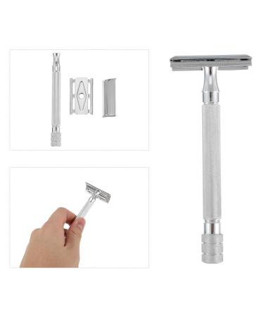 Manual Safety Razor - Durable Shaving Tool for Men | Double Edge Beard Trimmer & Facial Razor - Buy Online on GoSupps.com