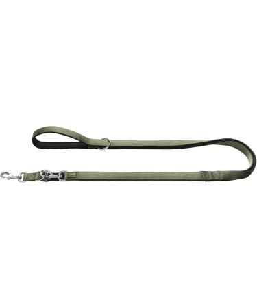 HUNTER NEOPRENE Adjustable Dog Leash - 2.5 x 200 cm | Olive/Black - Durable & Stylish for All Breeds - Buy Online on GoSupps.com