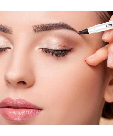 Buy Waterproof Microblading Eyebrow Pen - Long-Lasting Fine Stroke Natural Makeup (Light Brown) - International Shipping Available - Buy Online on GoSupps.com