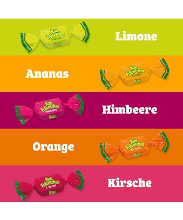 Kaufr chtchen Chewy Sweets 1000g Bulk Pack | Five Fruity Flavours - Buy Internationally! - Buy Online on GoSupps.com