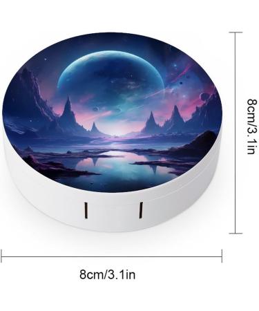Purple Moon Contact Lens Travel Kit | Portable Cute Contact Box with Mirror for Daily Use - Shop Internationally - Buy Online on GoSupps.com