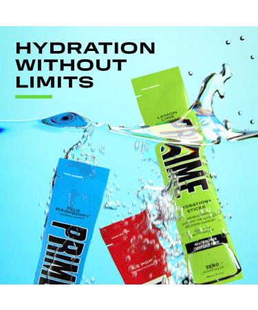 Prime Hydration Sticks Zero Sugar Lemon Lime (6 Sticks) - Buy Online on GoSupps.com