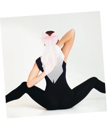 DRESSOOS Mesh Ribbon Hairpin Bow for Girls Pearl Decor Bows for Bridal Hair Accessories Bridal Veils for Wedding Hair Deyer Lace Veil Wedding Veils Pink Bride Pearl Temperament Top Clip - Buy Online on GoSupps.com