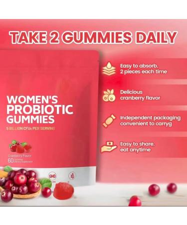 Vaginal Probiotics For Women Gummies For Female Balance Probiotics The Vaginal Health Of 60 Gummies3pcs - Buy Online on GoSupps.com