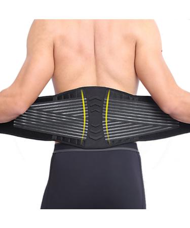 Khankah Sirajia Limited Adjustable Lower Back Support Belt Lumbar Brace/Posture Pain Relief Lifting Gym Pain Relief Back Support Lumbar Abdominal Gym - (Medium)