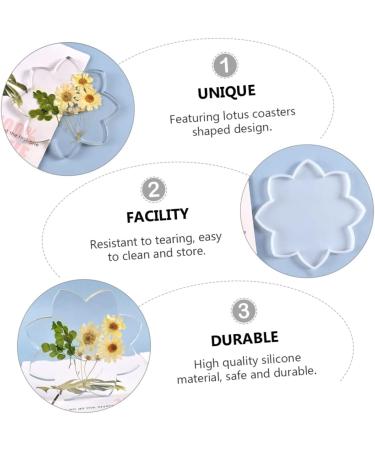 Operitacx Coaster Silicone Mold Resin Epoxy Flexible Silicone Coaster Mold Cup Mat Making Mold Manual Tool - Buy Online on GoSupps.com