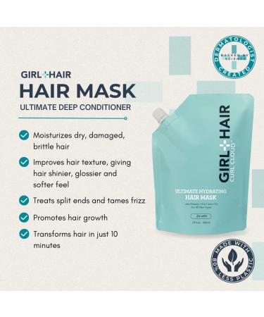 GIRL+HAIR Hydrating Coconut Aloe Vera Hair Mask - 8 fl.oz - Buy Online on GoSupps.com