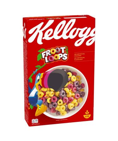 Kellogg's Froot Loops Cereal | Einzelpackung | 375g