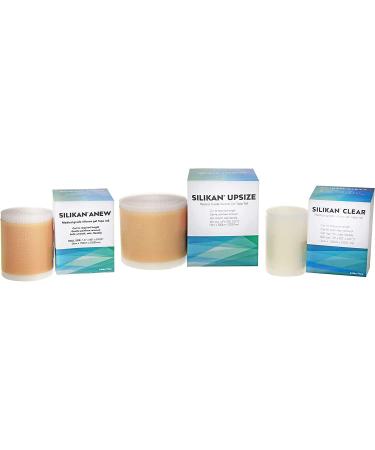 Silikan Upsize Gel Scar Silicone Tape - Medical Grade Keloid Scar Strips for Fast Breast Tissue Recovery - Extra Long Roll Sheets - Buy Online on GoSupps.com