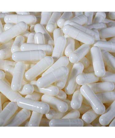 100 Size 1 White Empty Gelatin Capsules Gelatine Hard Pill Cases Self Fill