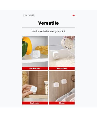 Natural Odor-Free Activated Carbon Fridge Air Freshener | Refrigerator Deodorizer & Electronic Sterilization | Odor Absorber for Fresh Food - Buy Online on GoSupps.com