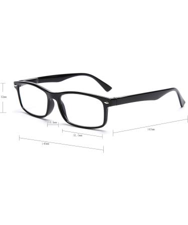 Buy 5 Pack Unisex Vintage Plastic Reading Glasses - 1.25 Diopters - Stylish & Affordable - Buy Online on GoSupps.com