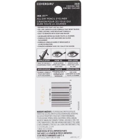 Cover Girl 57828 260 Cocoa Perfect Point Ink - Long-Lasting Eyeliner for Stunning Eye Makeup - Buy Online on GoSupps.com