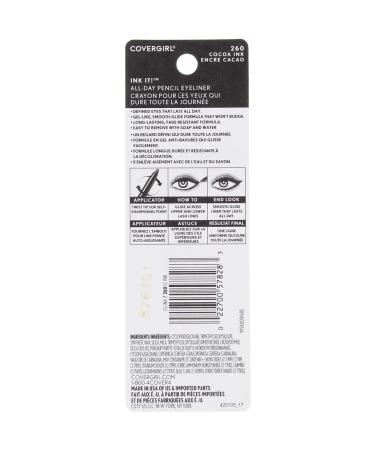 CoverGirl Ink It! Gel Eyeliner Cocoa Ink 260 - Pack of 4 (0.012 oz each) - Buy Online on GoSupps.com