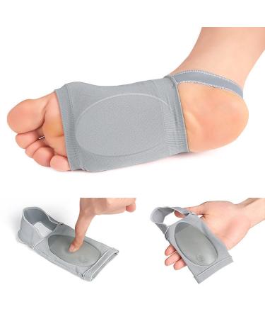Arch Support Sleeves with Gel Pads for Men & Women - Non-Slip Plantar Fasciitis Relief Cushions (2 Pairs - Buy Online on GoSupps.com