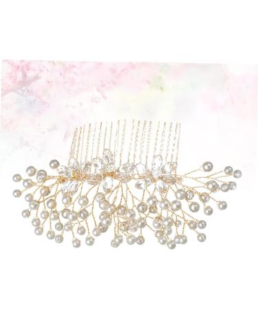 Didiseaon Crystal Hair Comb Wedding Hairpin Rhinestone Headpiece Bridal Hair Accessory Bridal Hair Clip Crystal Headpiece Hair Clips Pearl Hair Comb Bride Metal Hair Accessories - Buy Online on GoSupps.com