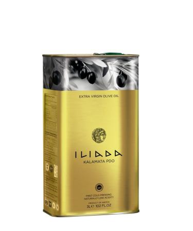 ILIADA Extra Virgin Olive Oil 3L Canister - Gold Medal Winning Kalmata PDO from Greece | Premium International Shipping - Buy Online on GoSupps.com