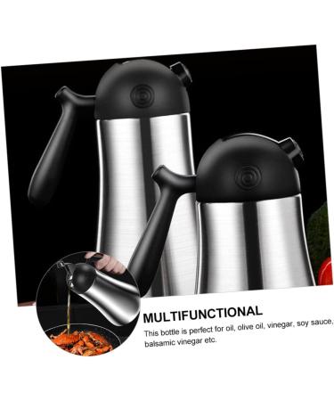 Zerodeko 1pc Stainless Steel Oil Pot Oil Storage Can Strainer Oil Storage Bottle Olive Dispenser Stainless Steel Containers Kitchen Oil Jar Vinegar Cruet Grease Condiment Bottles 20.5X11CM Silver - Buy Online on GoSupps.com