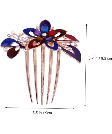 DOITOOL Crystal Bride Clip Bride Hair Clip Vintage Hair Comb Flower Bridal Hair Comb Flower Hair Comb Wedding Crystal Bridal Crystal Decor French Hair Clips Clothing Women's Hair Piece - Buy Online on GoSupps.com