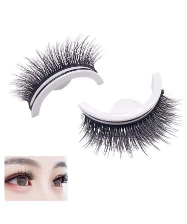 Buy Waterproof Thick False Eyelashes - Reusable Self-Adhesive Bushy Fluffy Eyelashes for a Glamorous Look - Buy Online on GoSupps.com