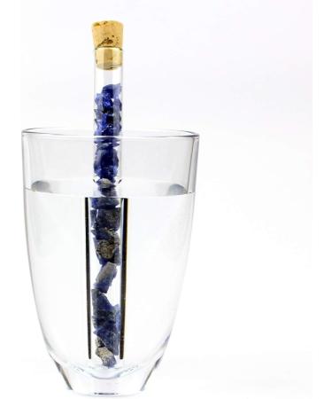 Aqua Lapis Gemstone Stick - Premium Sodalite Water XL (250x30mm) | Third Eye Healing Crystals for International Shipping - Buy Online on GoSupps.com