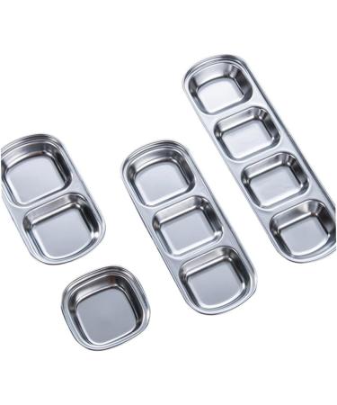 Zerodeko 6 Pcs Mini Individual Sauce Bowl Stainless Steel Snacks Dish Sauce Dish Ketchup Dish Sushi Seasoning Plate Stainless Steel Dish Soy Sauce Serving Dish Small Plate Hot Pot re-usable 8.3X8.3cmx2pcs Silverx2pcs - Buy Online on GoSupps.com