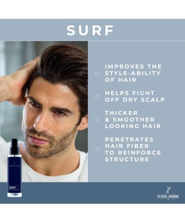 Surf Hair Texturizing Sea Salt Spray for Men Body & Texture Men's Hair Spray Matte Finish Made in Italy 3.38 fl oz - Buy Online on GoSupps.com