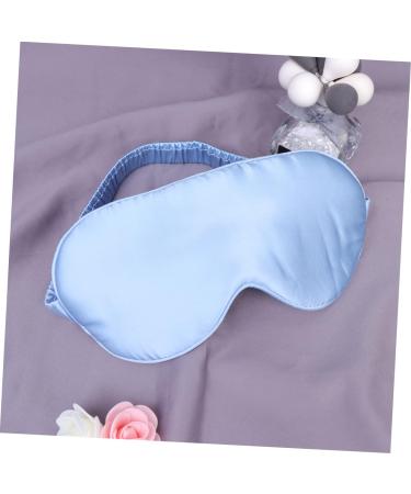FRCOLOR Blue Silk Blindfold & Sleep Mask - Adjustable Soft Eye Cover for Travel & Sleeping - Comfortable Eye Patches for Restful Sleep - Buy Online on GoSupps.com