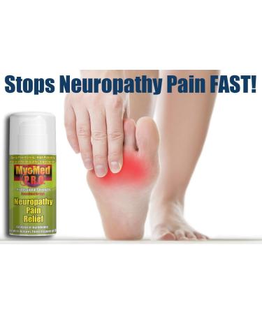 Neuropathy Pain Relief Cream - Fast Acting Essential Oil Formula for All Types of Pain - Made in USA - 3.5 oz by Myomed P.R.O - Buy Online on GoSupps.com