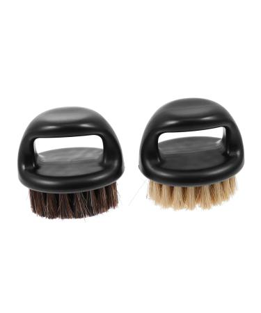 Beaupretty 4 pieces Brew Bart Cleaning devices first cut wild boar bristles men shaving brush hair set shaving brush for men facial cleaning tools ABS round man different colors x 2 pieces 6x5.5x5.5cmx2pcs