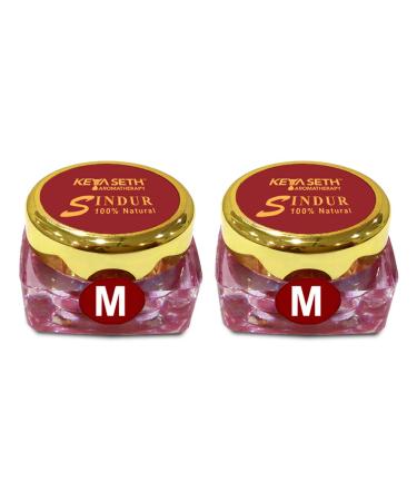Keya Seth Aromatherapy 100% Natural Sindoor Dust Maroon 3gm pack of 2
