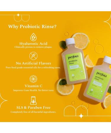 Buy Per_Fora Lemon Mint Mouth Wash - Probiotic Alcohol-Free Natural Freshener | 200ml - Buy Online on GoSupps.com